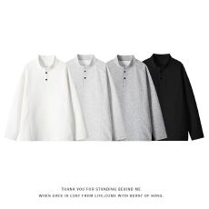 批发M-5XL-美式大码结构拼接长袖<b class='q'>T</b><b class='q'>恤</b>男女潮牌百搭宽松休闲上衣打底衫
