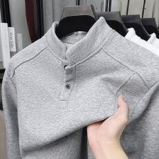批发M-5XL-高级感结构拼接长袖<b class='q'>T</b><b class='q'>恤</b>男女加大码百搭宽松休闲上衣打底衫