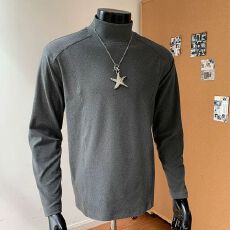 批发M-5XL-胖子<b class='q'>大码</b>德绒280g打底衫男士解构纯色高领长袖<b class='q'>T</b><b class='q'>恤</b>百搭<b class='q'>男装</b>