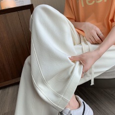 批发立体腰头80-300斤<b class='q'>大码</b>运动<b class='q'>阔腿裤</b>女秋冬季新款胖mm高腰宽松