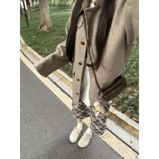 批发气质休闲时尚复古高级感毛呢西装大衣女秋冬季小中<b class='q'>长款</b>宽松外套