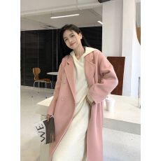 批发法式小众设计感宽松<b class='q'>显瘦</b>毛呢外套秋冬新款气质加厚保暖呢子大衣女