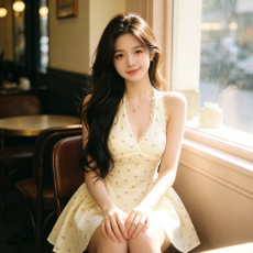 批发纯欲风甜美蕾丝花边V领挂脖<b class='q'>连衣裙</b>女春夏季收腰显瘦碎花A字短裙子