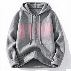 批发高品质~连帽开衫毛衣