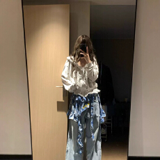 批发美式复古满印褶皱连帽开衫<b class='q'>卫衣</b>女秋季新款慵懒风<b class='q'>短款</b>宽松外套潮