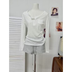 批发YOLO SHOP 灰色针织百搭包臀短裤女夏季美式辣妹<b class='q'>休闲</b>高腰运动热裤