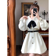 批发小香风毛呢斗篷风衣女<b class='q'>秋</b>冬季富家千金高级感好看外套2026新款爆款
