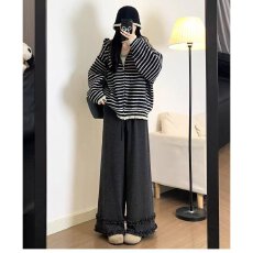 批发档口上新 2026年秋季新款韩系慵懒风针织开衫女宽松<b class='q'>百搭</b>外套