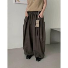 批发档口上新 2026年<b class='q'>夏</b>季新款女装宽松阔腿气球裤休闲长裤抽绳松紧腰