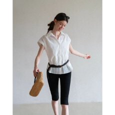 批发档口上新 2026夏季新款<b class='q'>女</b>士修身开叉<b class='q'>七分裤</b>骑行裤休闲百搭