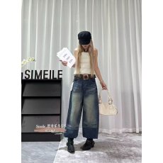 批发档口上新 2026年夏季新款高腰宽松直筒阔腿牛仔裤<b class='q'>女</b>复古水洗做旧