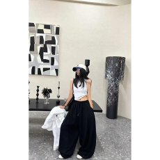 批发档口上新 2026年<b class='q'>夏</b>季新款高腰宽松直筒阔腿裤女休闲垂感拖地长裤