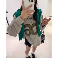 批发档口上新 2026年秋季新款<b class='q'>女</b>装宽松落肩套头长袖卫衣休闲百搭