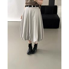 批发档口上新 2026年秋季新款女装宽松A字七分气球半身裙松紧腰<b class='q'>百搭</b>