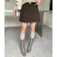 批发档口上新 2026年夏季新款高腰A字<b class='q'>短裙</b>女装显瘦百搭休闲牛仔裙