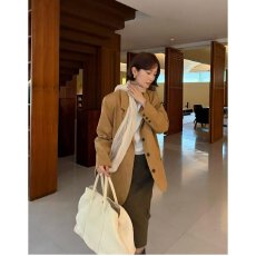 批发档口上新 2026年秋冬新款女装宽松平驳领绒面<b class='q'>西装外套</b>休闲通勤
