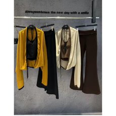 批发档口上新 2026年春季新款<b class='q'>女</b>针织开衫三件套吊带背心微喇<b class='q'>长</b>裤套装
