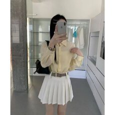 批发档口上新 2026年夏季新款高腰百褶短裙女A字裙显瘦百搭<b class='q'>迷你裙</b>