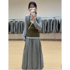 批发档口上新 2026年秋季新款女士针织开衫吊带阔腿<b class='q'>裤</b><b class='q'>三件套</b>休闲<b class='q'>百搭</b>