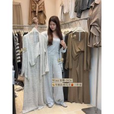 批发档口上新 2026早秋新款女针织开衫背心阔腿<b class='q'>裤</b><b class='q'>三件套</b>休闲宽松<b class='q'>百搭</b>