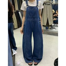 批发档口上新 2026年女装宽松阔腿爱心后袋<b class='q'>牛仔</b><b class='q'>背带裤</b>休闲深蓝黑灰
