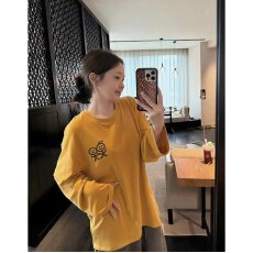 批发档口上新 2026秋冬新款<b class='q'>女</b>装宽松落肩圆领<b class='q'>套头卫衣</b>长袖笑脸印花