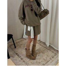 批发档口上新 2026年秋季新款女<b class='q'>装</b>宽松圆领长袖卫衣复古字母印花上衣