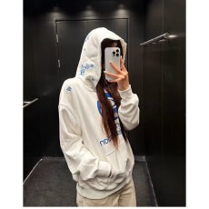 批发档口上新2026年春秋季新款<b class='q'>女</b>装宽松连帽卫衣套头长袖印花休闲上衣
