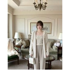 批发档口上新 2026年春秋季女<b class='q'>装</b>针织开衫三件套宽松蕾丝吊带阔腿<b class='q'>裤</b>