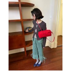 批发档口上新 2026年秋季新款女装灯芯绒阔腿<b class='q'>七分</b>裤高腰宽松休闲长裤