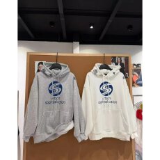 批发档口上新 2026年秋季新款女装宽松落肩连帽卫衣套头印花袋鼠口袋