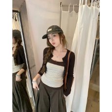 批发档口上新 2026<b class='q'>夏季</b>新款女装圆领针织开衫修身短款长袖薄款百搭