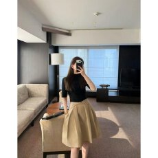批发档口上新 2026年秋季<b class='q'>新款</b>高腰A字百褶半身裙女中长款伞裙显瘦