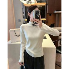 批发档口上新 2026年秋季新款女装半高领针织<b class='q'>打底衫</b>修身长袖套头毛衣