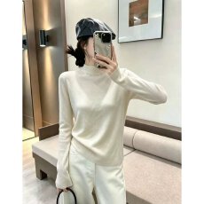批发档口上新 2026年春秋新款女士半高领针织<b class='q'>打底衫</b>修身长袖毛衣内搭