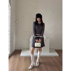 批发档口上新 2026年秋季新款女士时尚百褶<b class='q'>针织</b><b class='q'>开衫</b>套装两件套