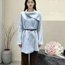 批发档口上新 2026年秋冬新款女装毛呢<b class='q'>外套</b><b class='q'>中长款</b>收腰双排扣翻领长袖