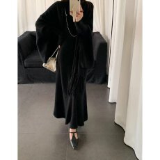 批发档口上新 2026年春秋季女装针织<b class='q'>连衣裙</b>披肩两件套<b class='q'>高领</b>无袖长裙