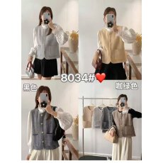 批发档口上新 2026年秋冬新款女士宽松圆领无袖针织马甲坎肩背心外搭