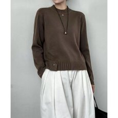 批发档口上新 2026年春秋季新款宽松圆领针织衫女百搭长袖套头毛衣