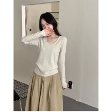 批发档口上新 2026年秋季<b class='q'>新款</b>女装大圆领修身长袖针织衫套头<b class='q'>毛衣</b>上衣