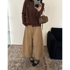 批发档口上新 2026年春秋<b class='q'>新款</b>女装圆领单排扣针织开衫长袖修身<b class='q'>毛衣</b>