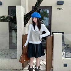 批发档口上新 2026年<b class='q'>夏</b>季新款女装宽松吊带背心长袖打底衫两件套百搭