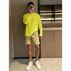 批发夏季超薄透气防晒长袖圆领T恤轻薄休闲<b class='q'>时尚</b>百搭纯色个性薄款T恤男