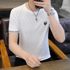 批发2026夏季新款男士<b class='q'>t</b><b class='q'>恤</b>短袖时尚潮牌潮流圆领<b class='q'>大码</b>帅气半袖上衣