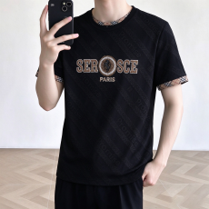 批发2026夏季新款男士欧货<b class='q'>短袖</b>上衣韩版修身薄款透气潮流圆领T恤