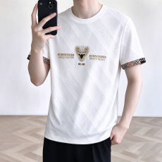 批发2026夏季新款男士高档潮牌提花<b class='q'>短袖</b>上衣时尚轻薄透气T恤