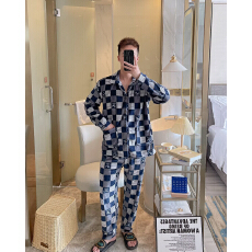 批发多款印花-秋冬季珊瑚绒<b class='q'>男</b>士睡衣家居服-供打包按捆拿货