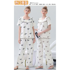批发详情页多款印花-秋冬季仿棉拉架女士<b class='q'>睡衣</b><b class='q'>家居服</b>-供打包按捆拿货
