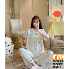 批发详情页多款印花-秋冬季仿棉拉架女士<b class='q'>睡衣</b><b class='q'>家居服</b>-供打包按捆拿货